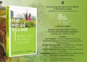 Surinder S. Jodhka – book discussion “The Indian Village: Rural Lives in the 21st Century.”, 6 November 2023.